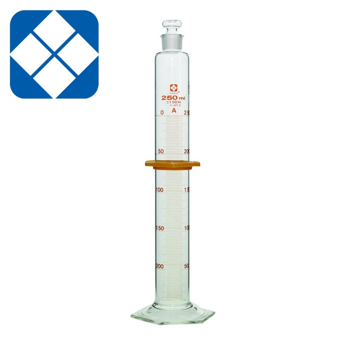 SIBATA 柴田科学 023550-250 有栓メスシリンダー スーパーグレード 250mL (1本)