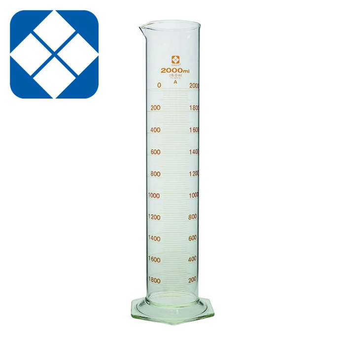 SIBATA 柴田科学 023520-20001 メスシリンダー スーパーグレード 2000mL (1本)｜工具ランドこだわり館
