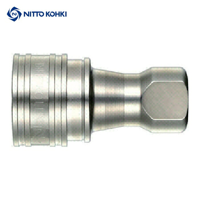 日東工器 10S-A STEEL NBR SPカプラ タイプA 鋼鉄製 ニトリルゴムNBR(SG)相手側取付サイズR1 1/4(19113) (1個)