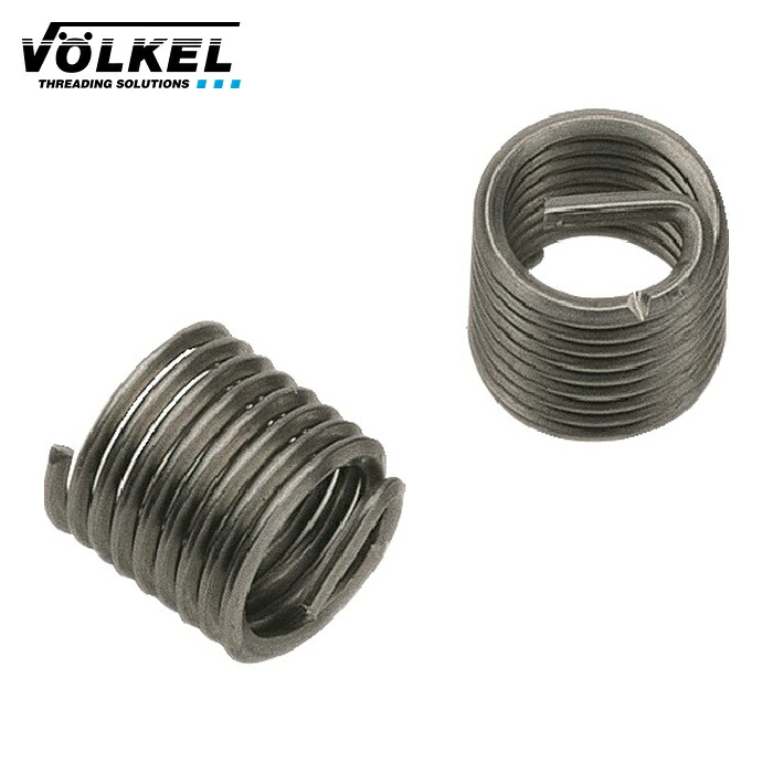 VOELKEL 7321 インサートねじ(フリーランニング) M12×1.75mm 1.5D (100 個入) (1袋)