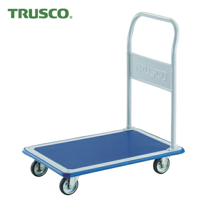 トラスコ TRUSCO 押し付ける製手押し車 ドンキーカート くっ付ける式740×480 (1台) 108N