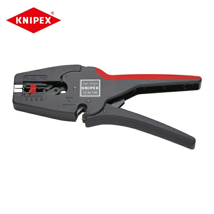 KNIPEX クニペックス 1242-195 マルチストリッパー10 (1丁)|工具ランドこだわり館