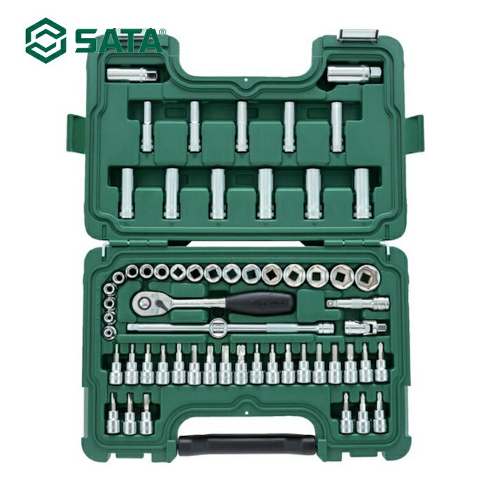 SATA 9004 3/8 DRソケットレンチセット(6角タイプ) (1S)