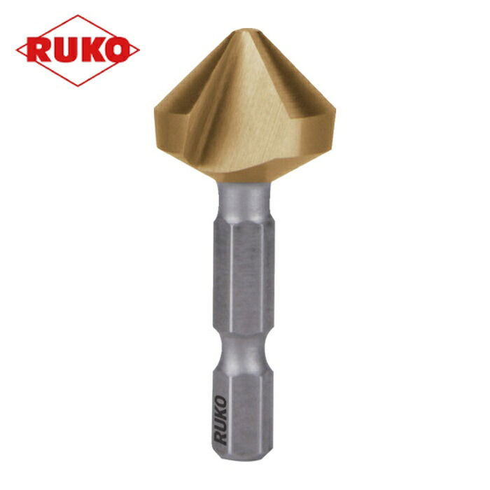 RUKO 102-317T 六角軸カウンターシンク 16.5mm チタン (1本)
