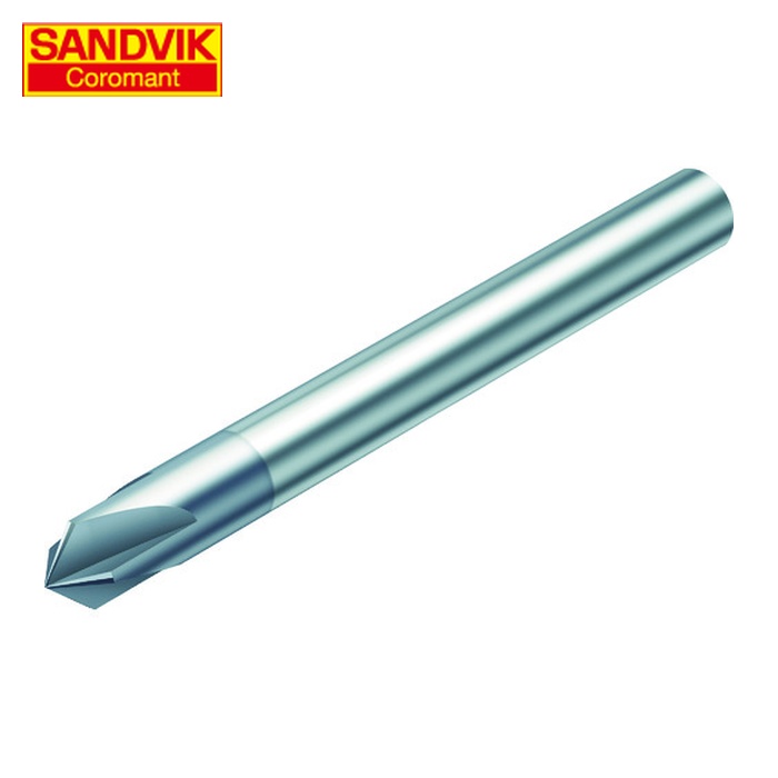 サンドビック SANDVIK 1C050-0100-045-XA (1620) 面取り加工用超硬エンドミル コロミルプルーラ(732) 刃径6mm 刃長2.5mm 全長57mm シャンク径6mm (1本)|工具ランドこだわり館