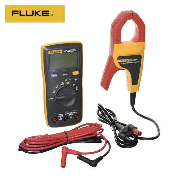 フルーク FLUKE 107/I400E ポケットサイズ・マルチメーター107i400E電流クランプ付キット (1台)｜工具ランドこだわり館