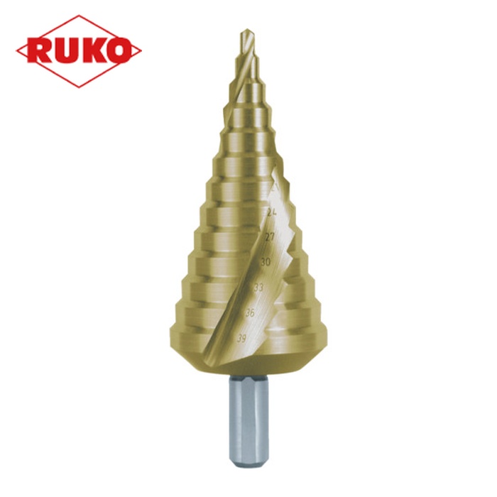 RUKO 101056T 2枚刃スパイラルステップドリル 39mm チタン (1本)｜工具ランドこだわり館