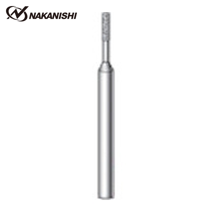 ナカニシ 11033 電着ダイヤモンドバー 5本入 円筒型 φ1×3×軸φ1.6 #230 (1Pk)