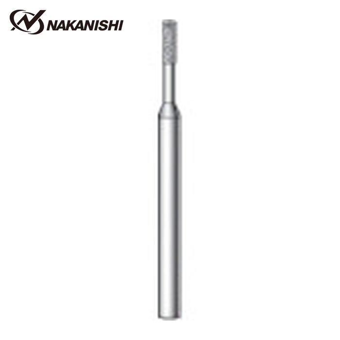 ナカニシ 11034 電着ダイヤモンドバー 5本入 円筒型 φ1.2×3×軸φ1.6 #230 (1Pk)