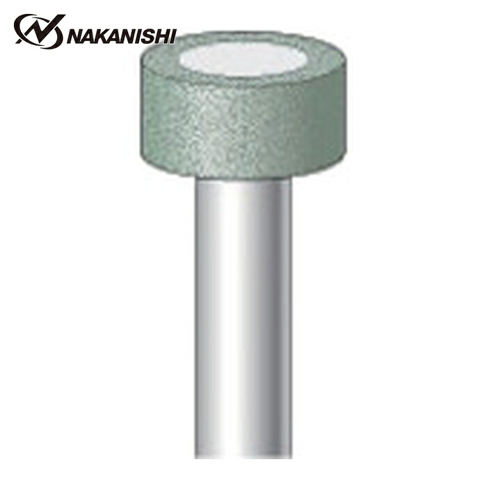 ナカニシ 14839 ビトリファイドダイヤバー 円筒型 φ13×6×軸φ6 #180 (1本)|工具ランドこだわり館