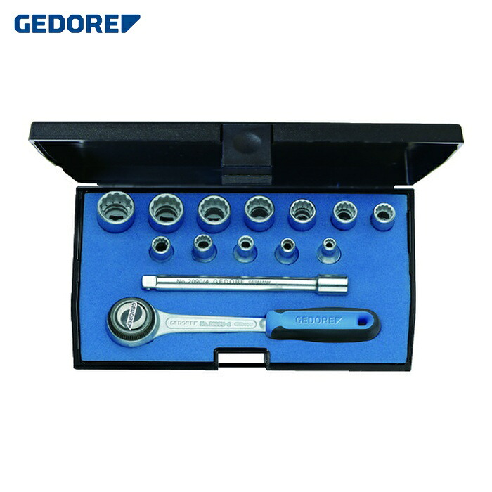 GEDORE ゲドレー 1815598 ソケットレンチ14点セット 差込角6.35mm 12角タイプ (1S)