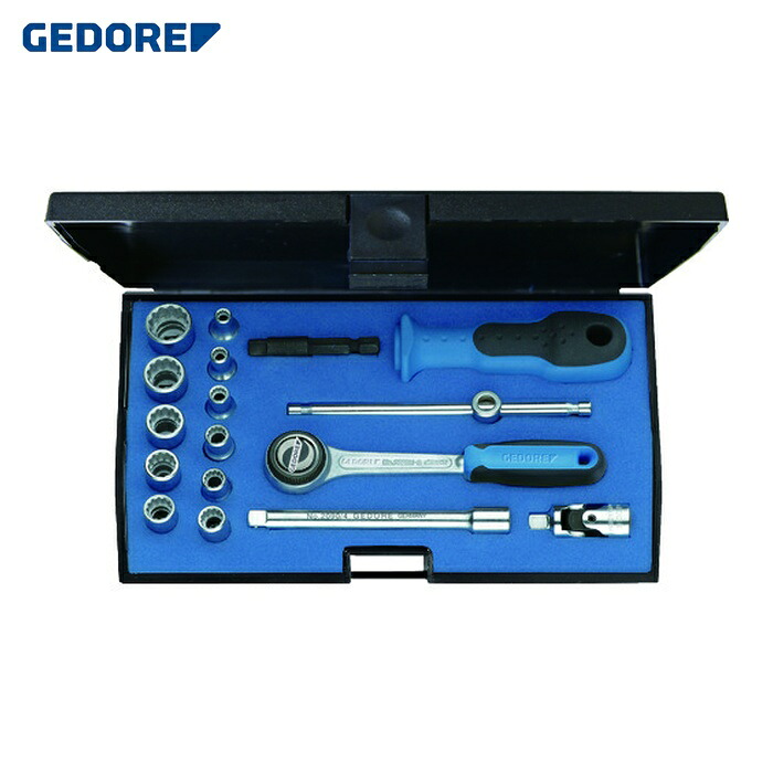 GEDORE ゲドレー 1815652 ソケットレンチ17点セット 差込角6.35mm 12角タイプ (1S)