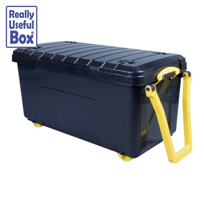 RUP 160L Really Useful Wheeled Trunk 黒いこと (1個) 160-WHTR-STRBK