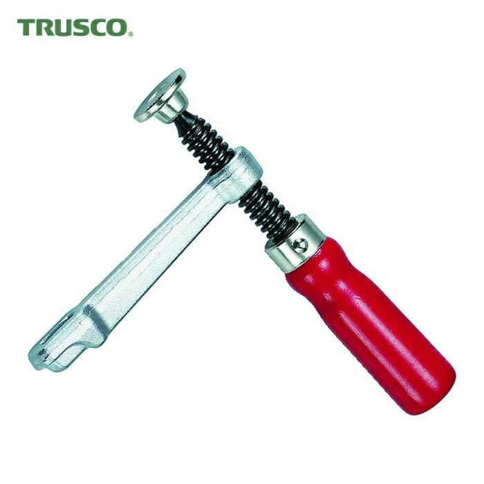 TRUSCO エホマクランプ 木ハンドル スペア レール幅25.0mm用 ふところ120mm (1個) 2512ASW