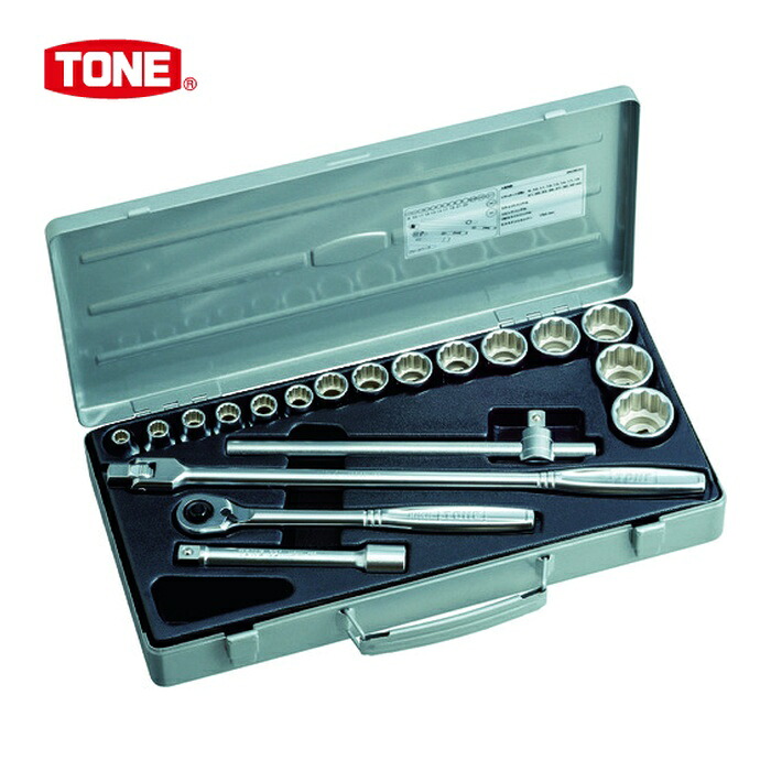 TONE トネ 260MISO ソケットレンチセット ISO 差込角12.7mm (1S)｜工具ランドこだわり館