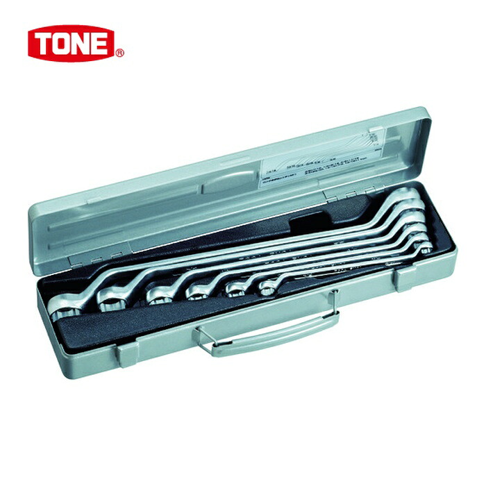 TONE トネ 2600 ロングめがねレンチセット(45&deg;) 吋目 (1S)｜工具ランドこだわり館