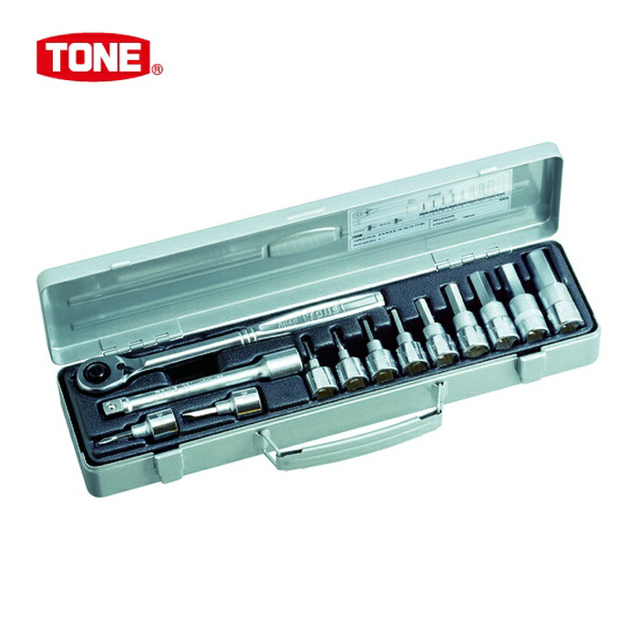 TONE トネ 400M ヘキサゴンソケットレンチセット 差込角12.7mm (1S)