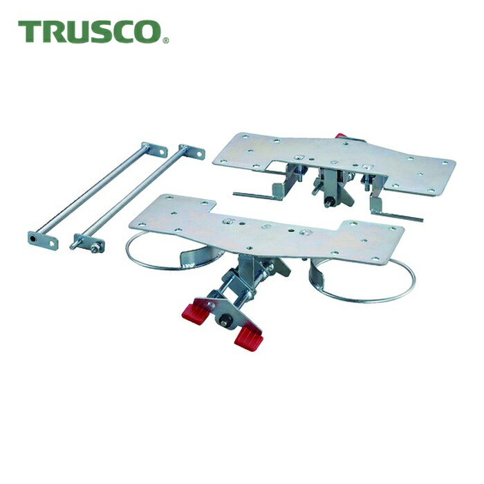 トラスコ TRUSCO プレス製台車 ドンキーカート用リング式ストッパー 自在2輪固定2輪用 (1台) 400JKRS-4