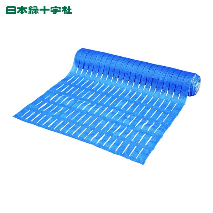 日本緑十字社 バリアフェンス 青 バリアフェンス-1050(BL) 1000mm幅×50m 重量5kg HDPE (1巻) 355023