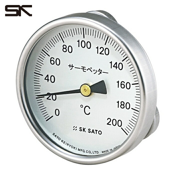 佐藤計量器 2340-40 バイメタル式表面温度計 サーモペッター 0~400℃ (2340-40) (1個)｜工具ランドこだわり館