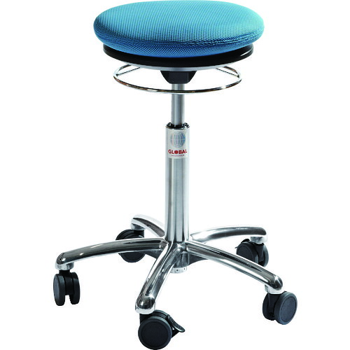 Global ピラティスチェア PILATES AIR SEAT ブルー 座高52~71cm (1脚) 45224512