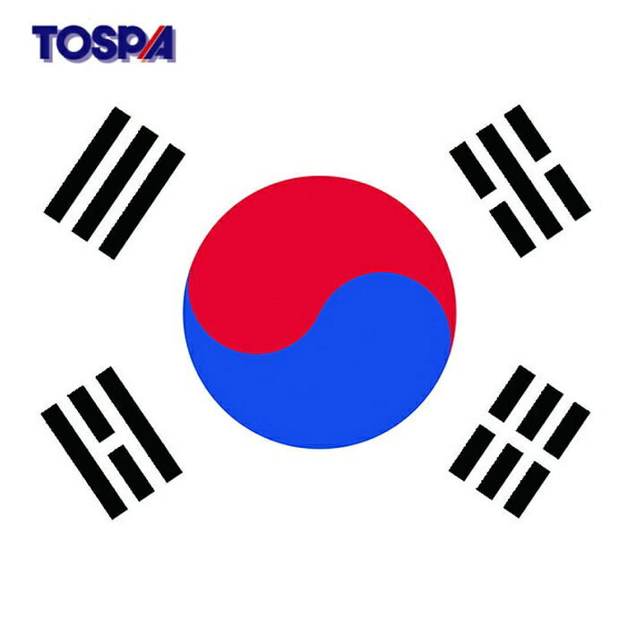 東京製旗 TOSPA 国旗No.2(90&times;135cm) 大韓民国 (1枚) 426402｜工具ランドこだわり館