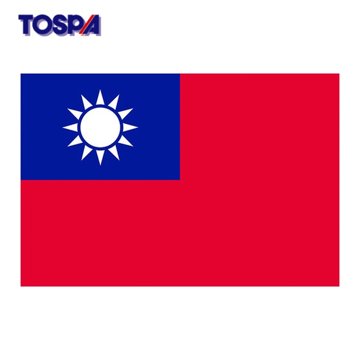東京製旗 TOSPA 国旗No.2(90×135cm) 台湾 (1枚) 426403