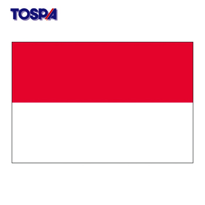 東京製旗 TOSPA 国旗No.2(90×135cm) インドネシア (1枚) 426129