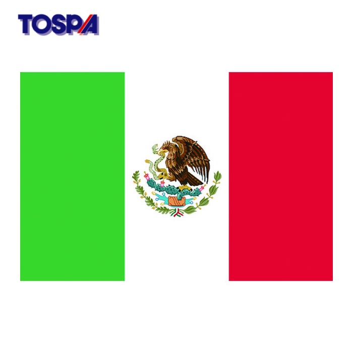 東京製旗 TOSPA 国旗No.2(90×135cm) メキシコ (1枚) 426761