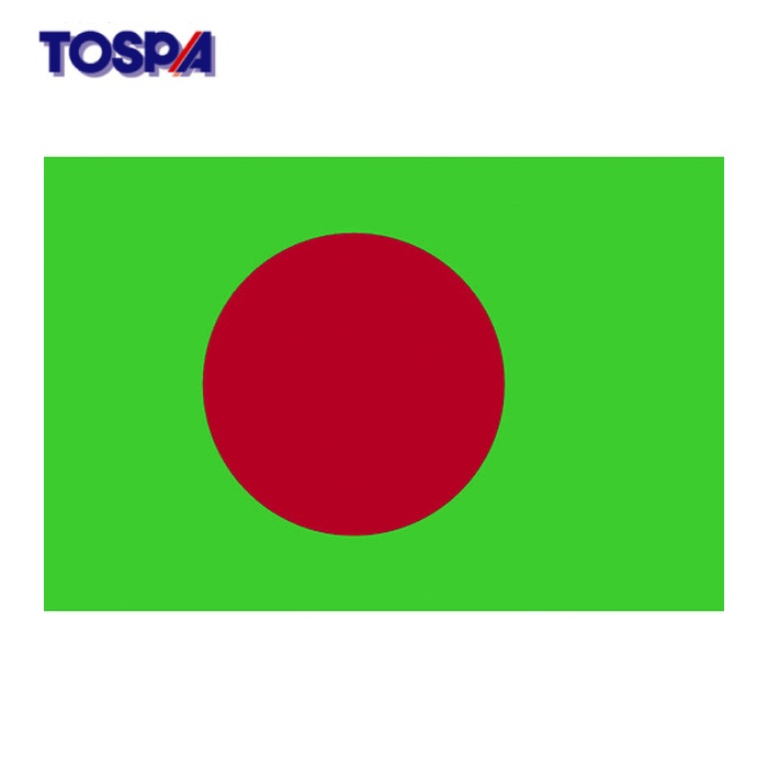 東京製旗 TOSPA 国旗No.2(90×135cm) バングラディシュ (1枚) 426615