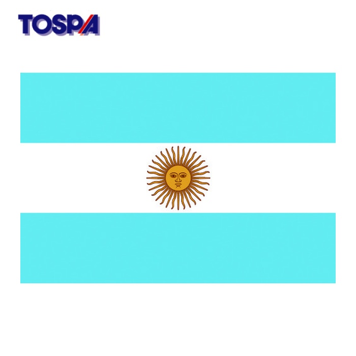 東京製旗 TOSPA 国旗No.2(90×135cm) アルゼンチン (1枚) 426108