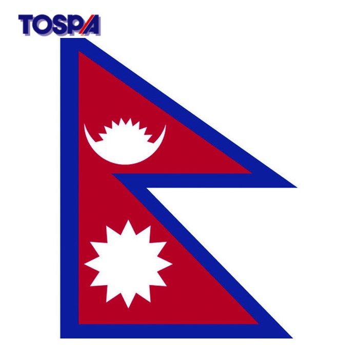 東京製旗 TOSPA 国旗No.2(90×135cm) ネパール (1枚) 426561