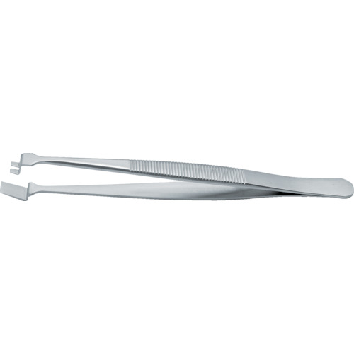 idealtek 2WF-SA-1-IT 耐酸耐磁ウェハーピンセット 120mm 先端幅6.5mm 2枚爪 (1本)