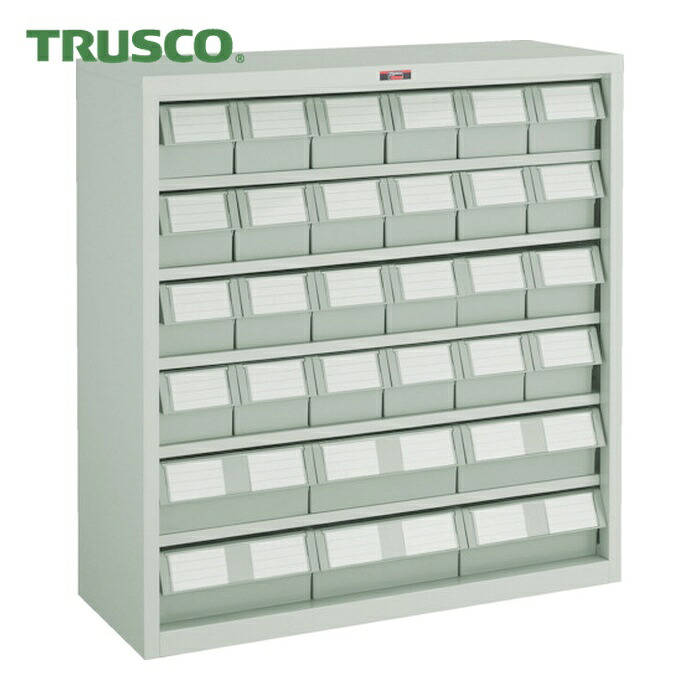 トラスコ TRUSCO コンテナラックケース バンラックケース L型 引出小X24 大X6個 H880 (1台) 305L-N24S6L (NG)