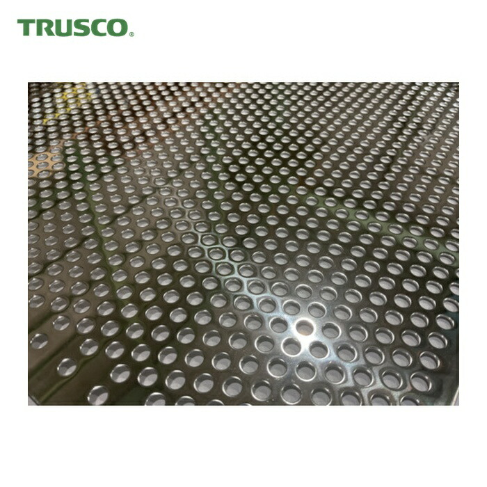 トラスコ TRUSCO ステンレスパンチングメタル0.8t D8P10 450X450 (1枚) 304BA0.8-D8-P10-450X450