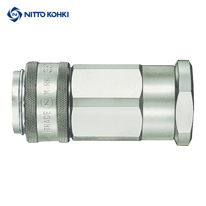 日東工器 350-3S STEEL FKM 350カプラ相手側取付サイズR3/8(01137) (1個)