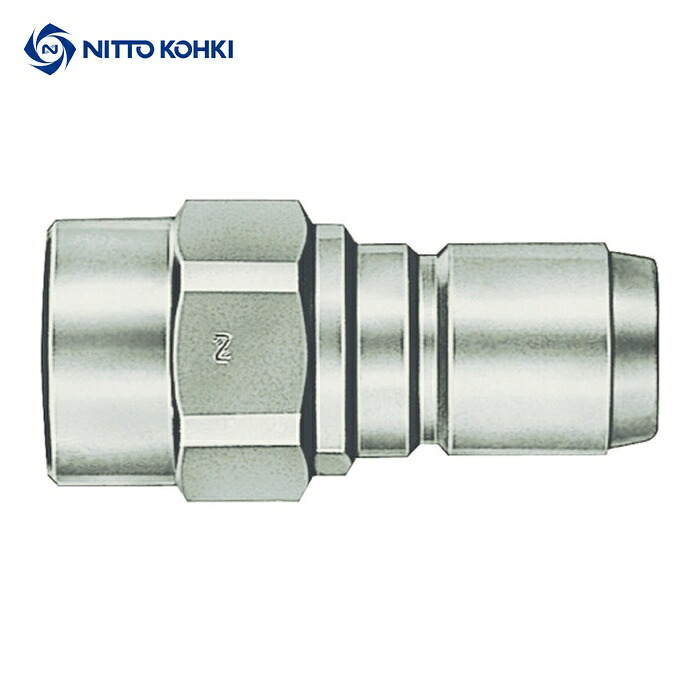 日東工器 350-6P STEEL FKM 350カプラ相手側取付サイズR3/4(01142) (1個)