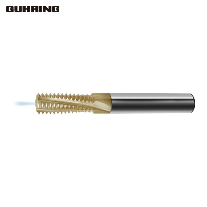 グーリング GUHRING 3737 14.007 仕立て上げる機用ねじ切り手道具 超硬ソリッドスレッドミーリングカッター 油絵の具大広間穴付 M14×投球1.5粍 (1本)