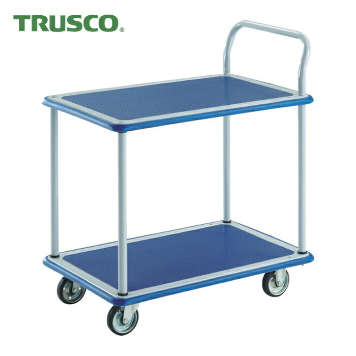 トラスコ TRUSCO 押しつける製手押し車 ドンキーカート 2段式片袖手合い915×615 (1台) 304N