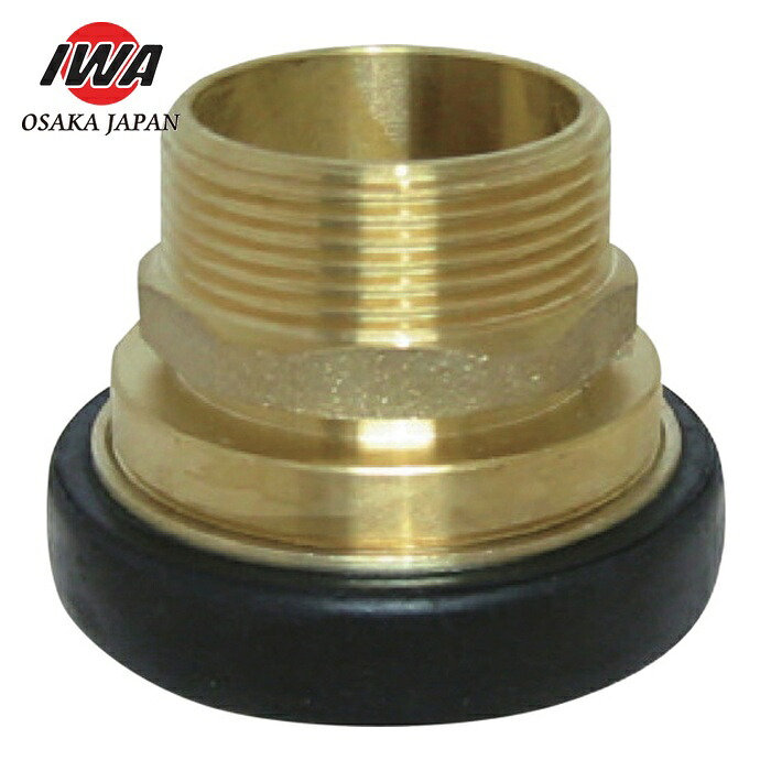 IWA 岩崎製作所 黄銅製 町野式媒介金具 D104 町野メス×管用テーパネジ男(Rネジ) (1個) 36D075B|工具ランドこだわり館