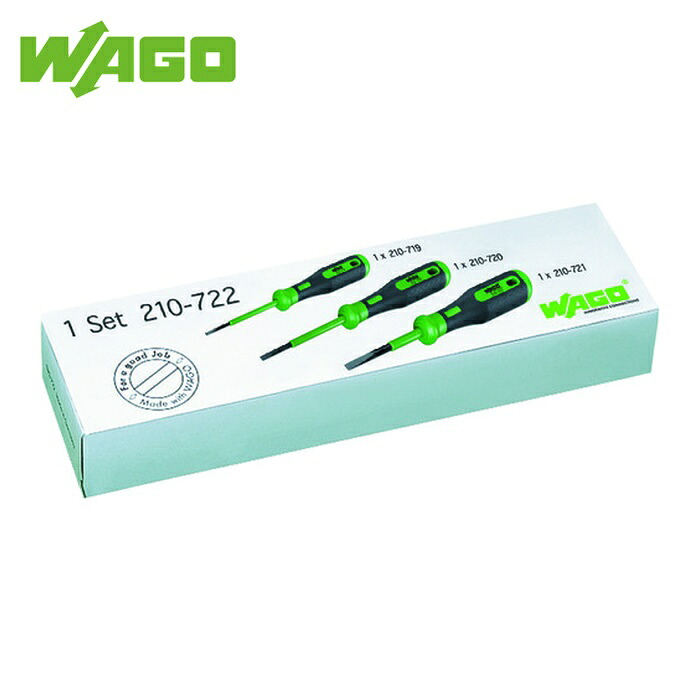 WAGO ワゴ 210-722-PK 210-719・720・721 ドライバ 小中大 各1本セット (1S)
