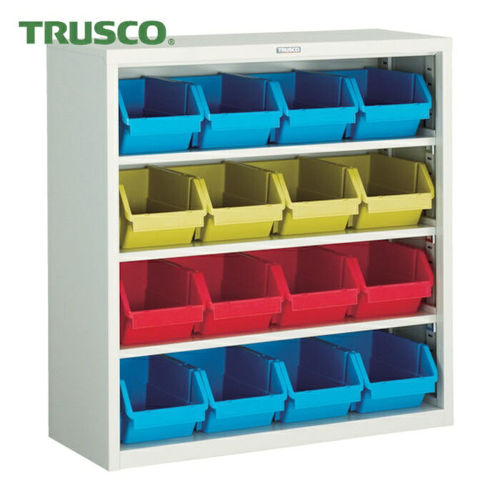 トラスコ TRUSCO コンテナラックケース バンラックケース M型 コンテナ入 H880 (1台) 303M-C｜工具ランドこだわり館