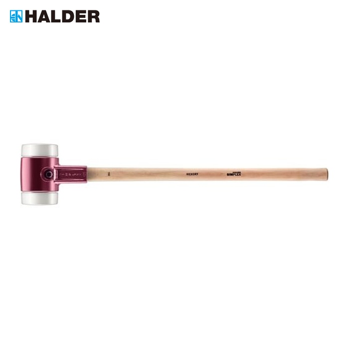 ハルダー HALDER 3007.125 SIMPLEX スレッジハンマー 鋳鉄ハウジング、ヒッコリーハンドル 頭径(125)mm スーパープラスチック(白) (1本)|工具ランドこだわり館
