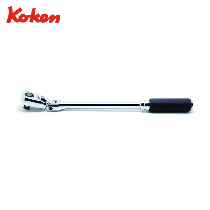 山下産業科学研究所 Ko-ken 3726ZB-280 Z-EAL 3/8 (9.5粍)SQ. うしろ押し名取り草式首商い口ラチェットハンドル(ロング) 全長280粍 (1個)