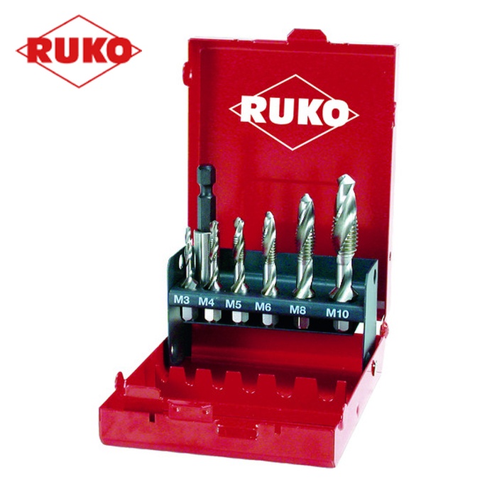 RUKO 270020 六角軸タッピングドリル ハイス セット (1S)