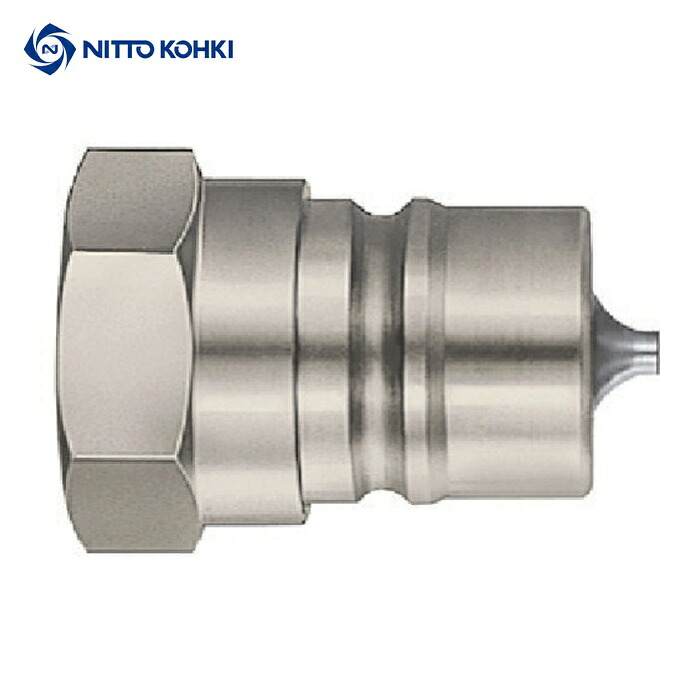 日東工器 210-8P STEEL NBR 210カプラ ニトリルゴムNBR(SG) 相手側取付サイズR1(03329) (1個)