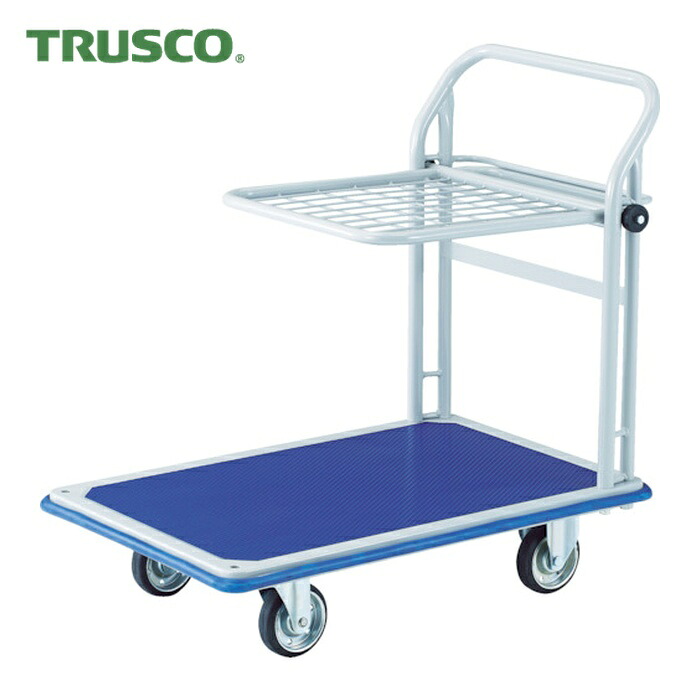 トラスコ TRUSCO 押し付ける製持っていく車 手押し車 ドンキーカート くっ付ける式飾り気の無い2段 915×615 (1台) 3024N
