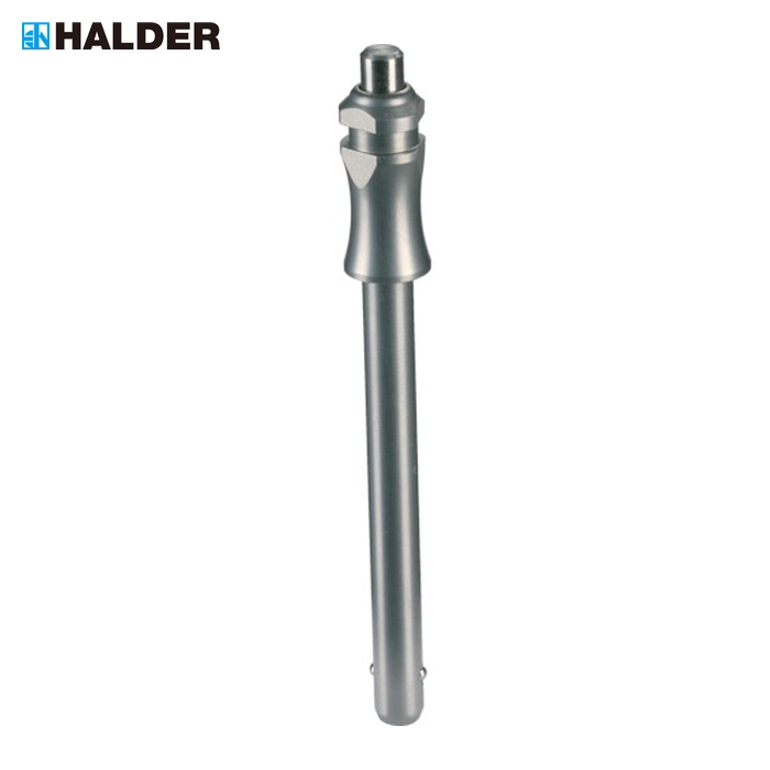 ハルダー HALDER 22370.0072 ボールロックピン セルフロッキング ストレートタイプ ピン径12 ワーク最大厚60 (1個)