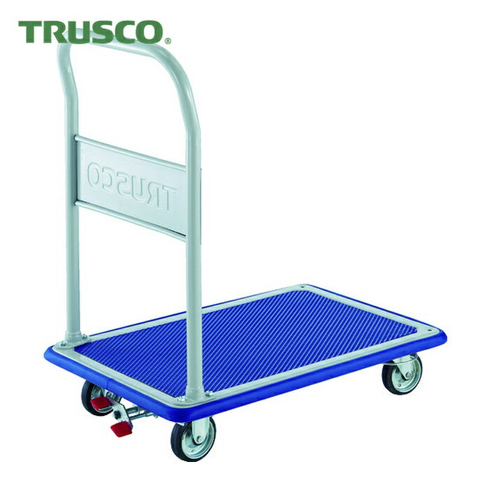 トラスコ TRUSCO プレス製台車 ドンキーカート 固定 4輪リングストッパー付 (1台) 202NJKRS-4