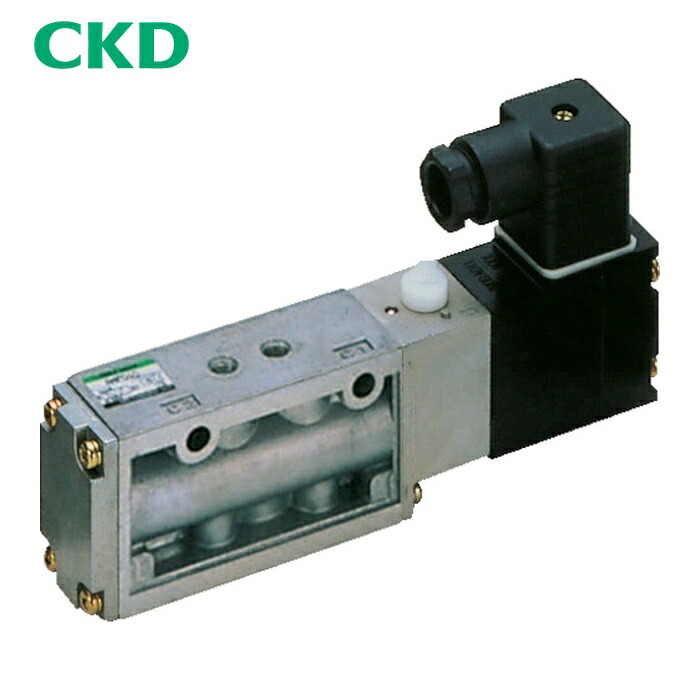CKD 4F310-10-AC100V 電磁弁 パイロット式5ポート弁セレックスバルブ 4Fシリーズ 5.8C Rp3/8 AC100V (1台)